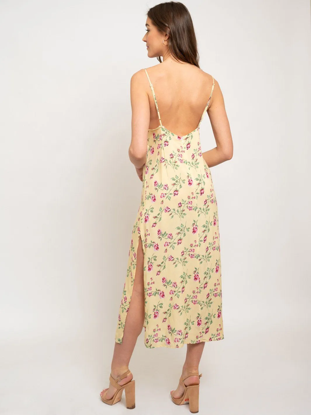 WOMEN'S FLORAL MIDI DRESS