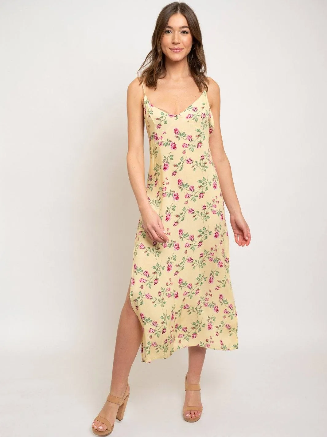 WOMEN'S FLORAL MIDI DRESS