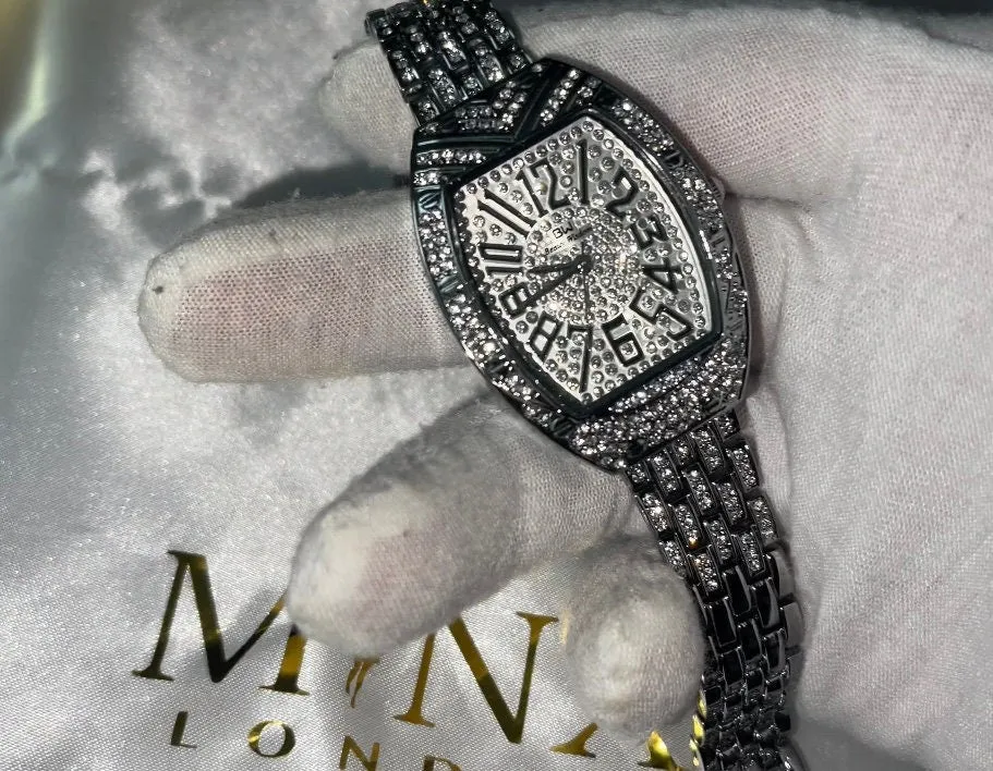 Womens Hip Hop Watch | Iced Out Watch Womens Diamond Watch