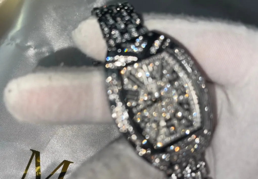 Womens Hip Hop Watch | Iced Out Watch Womens Diamond Watch