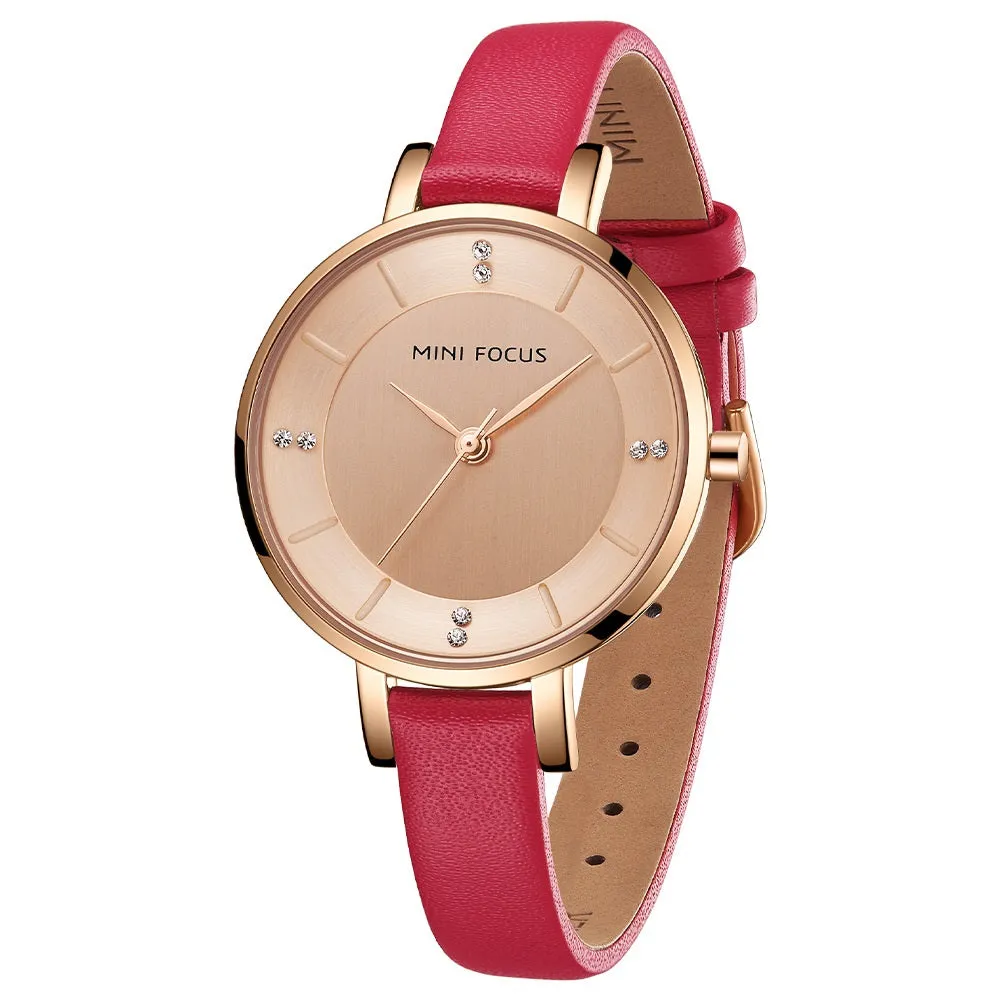 Women's light luxury diamond inlaid waterproof Japanese movement belt women's Watch
