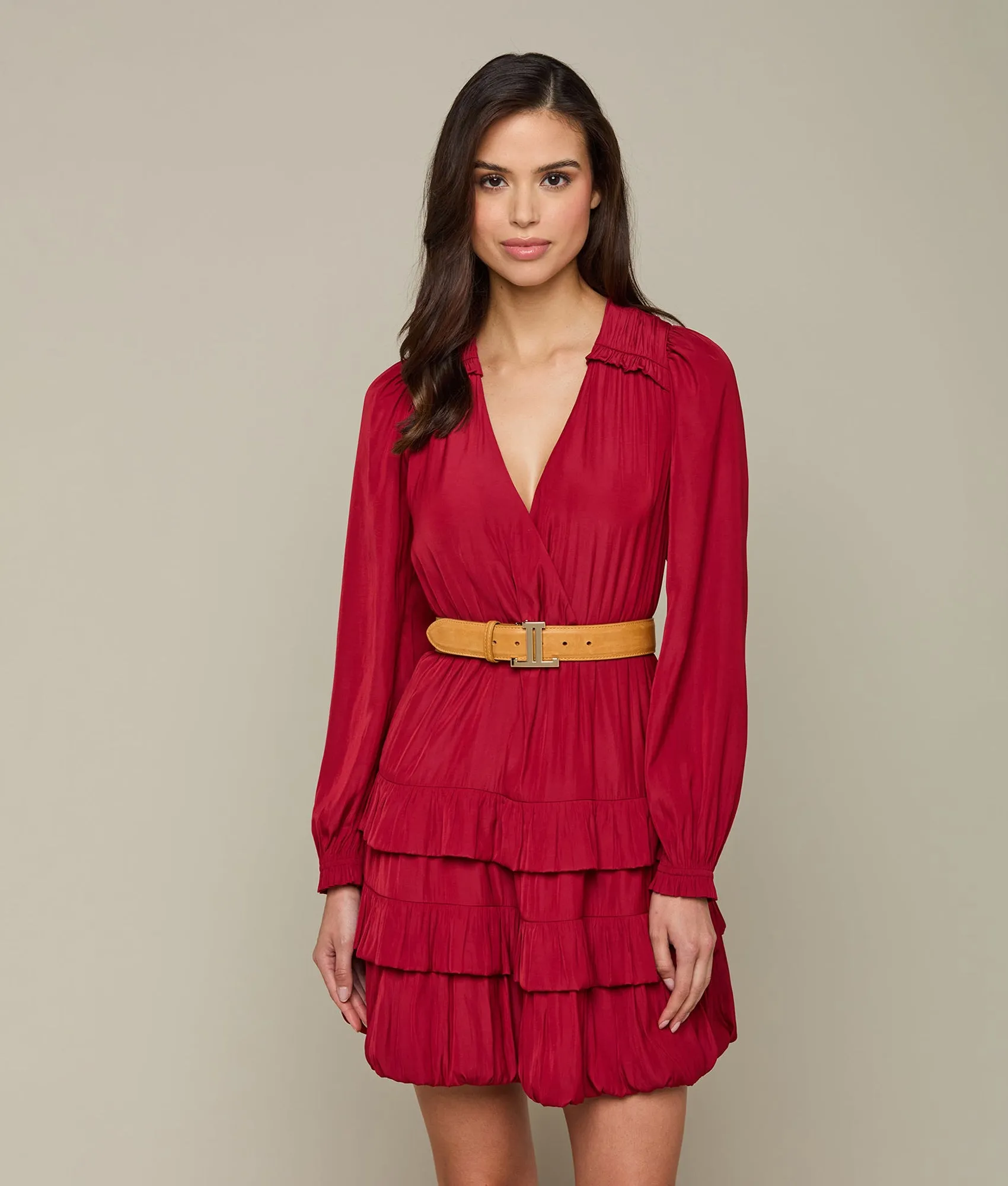 Women's Mirrored L Belt :: Honey