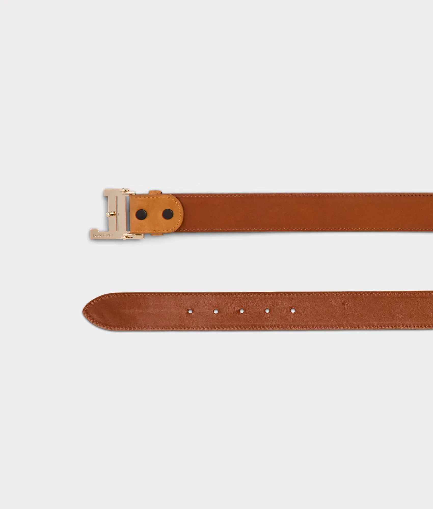 Women's Mirrored L Belt :: Honey