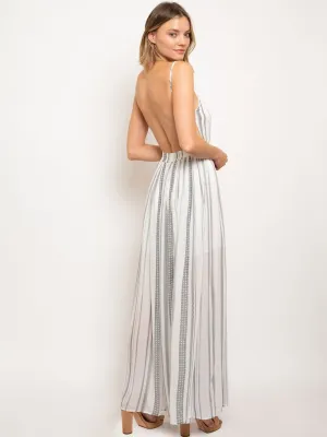 WOMEN'S OPEN BACK MAXI DRESS