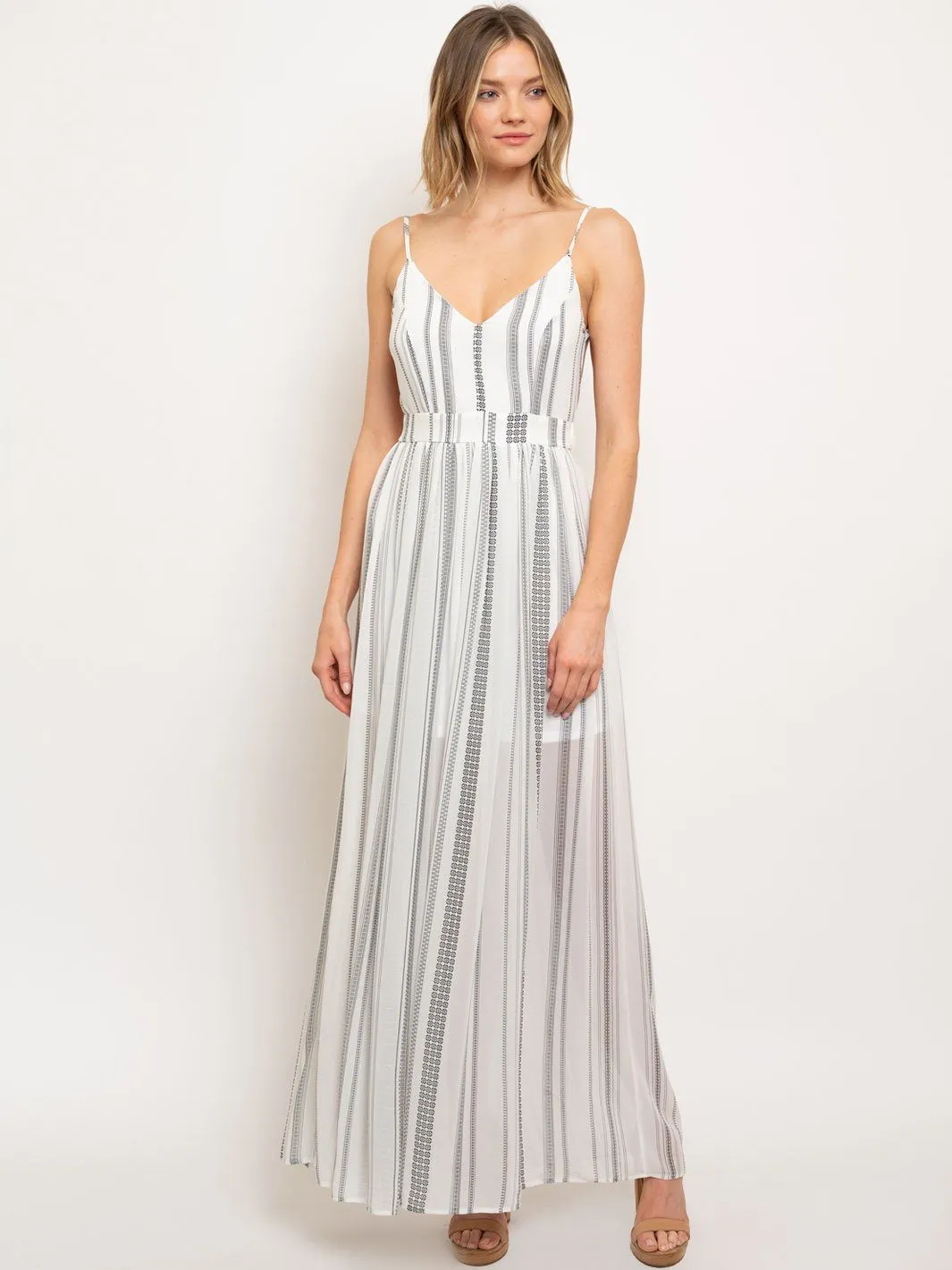 WOMEN'S OPEN BACK MAXI DRESS