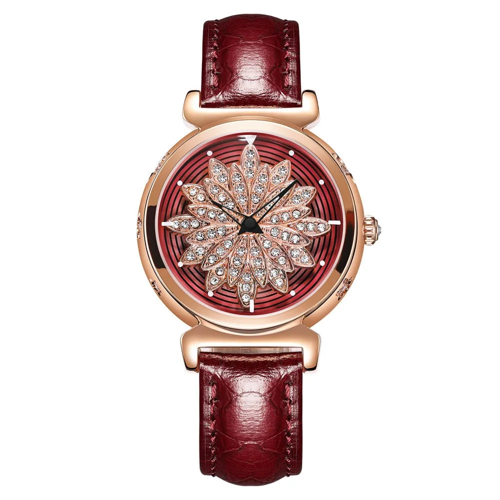 Women's Table for Waterproof Leather of Japanese Core with Fashionable Copper Shell Set