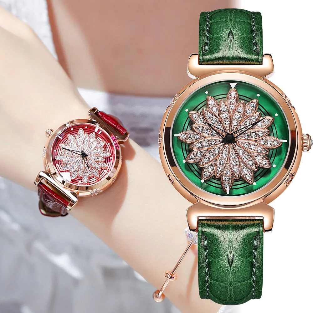 Women's Table for Waterproof Leather of Japanese Core with Fashionable Copper Shell Set