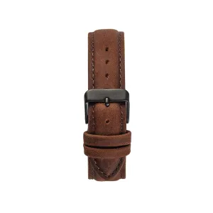WOODWATCH LEATHER STRAP PECAN 18MM