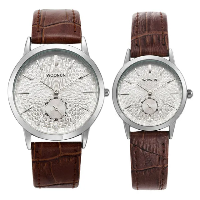 WOONUN Couples Luxury Watch Pair
