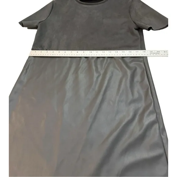 Zara Faux Leather and Suede Dress M