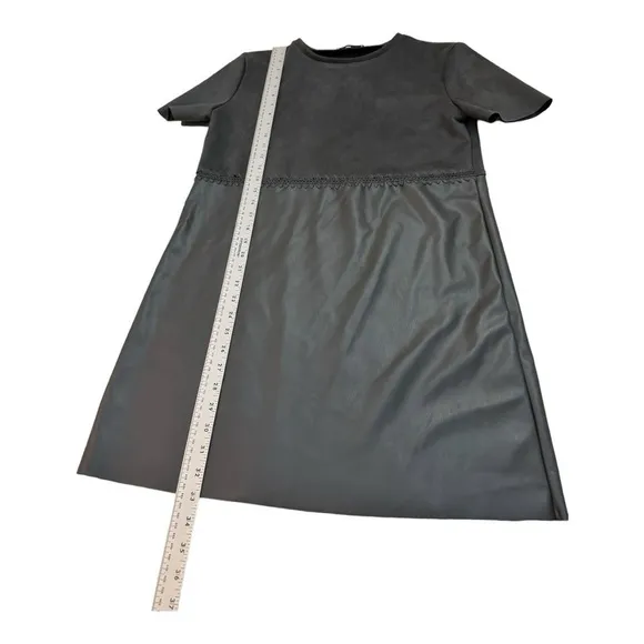 Zara Faux Leather and Suede Dress M