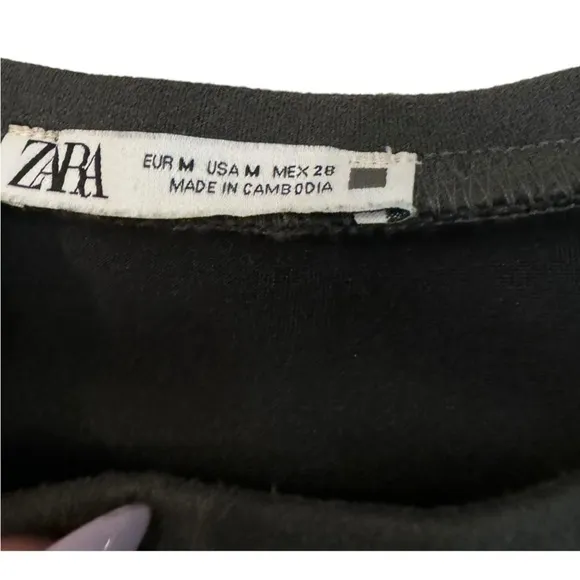 Zara Faux Leather and Suede Dress M