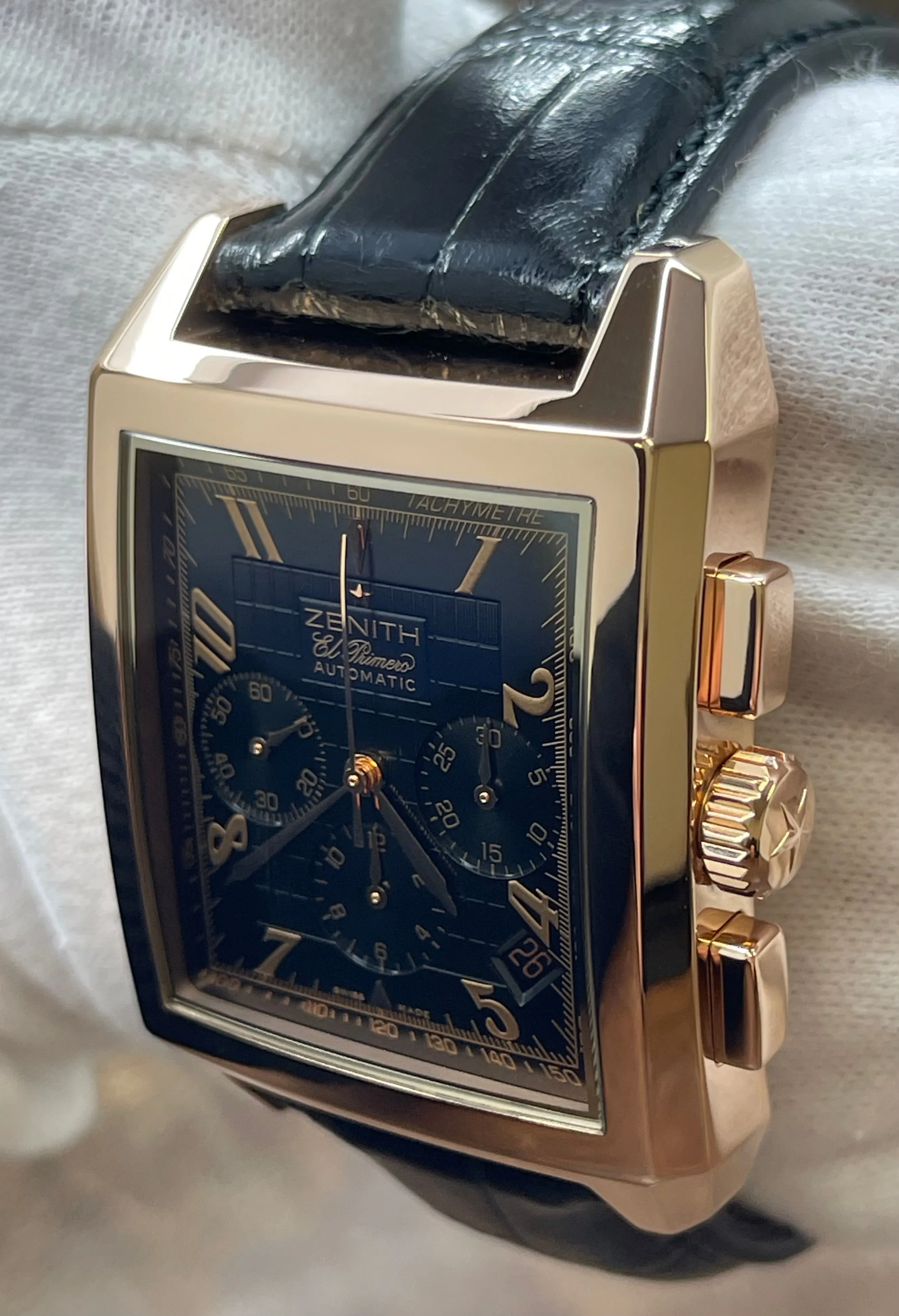 Zenith Grande Port Royal El Primero 18K Chronograph 18.0550.400 Black Dial Automatic Men's Watch