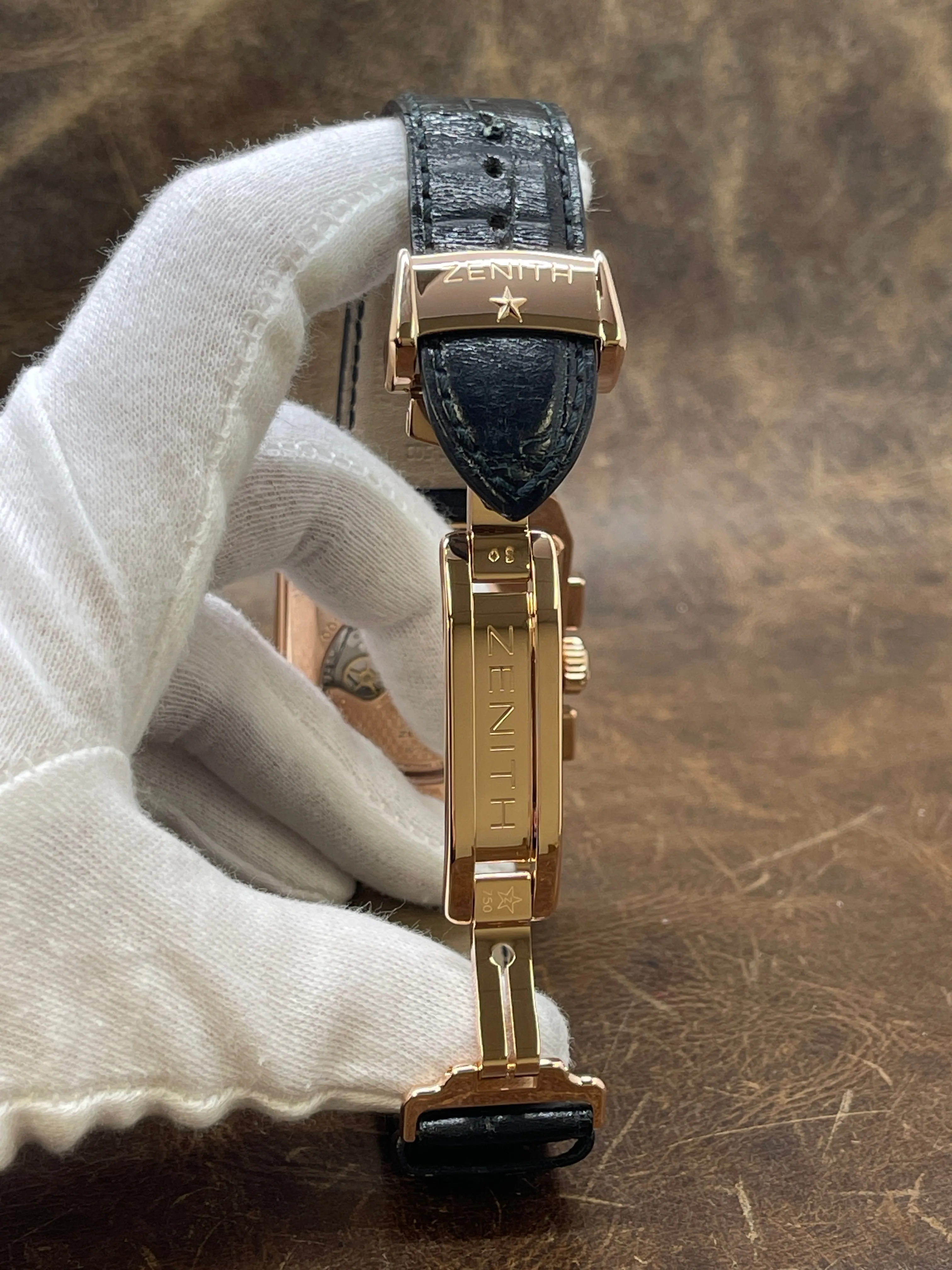 Zenith Grande Port Royal El Primero 18K Chronograph 18.0550.400 Black Dial Automatic Men's Watch