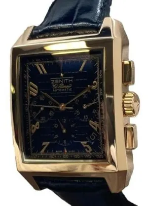 Zenith Grande Port Royal El Primero 18K Chronograph 18.0550.400 Black Dial Automatic Men's Watch
