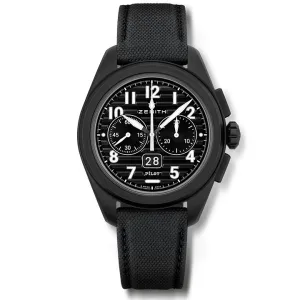 Zenith Pilot Chronograph Flyback Big Date Black Ceramic- 49.4000.3652/21.I001