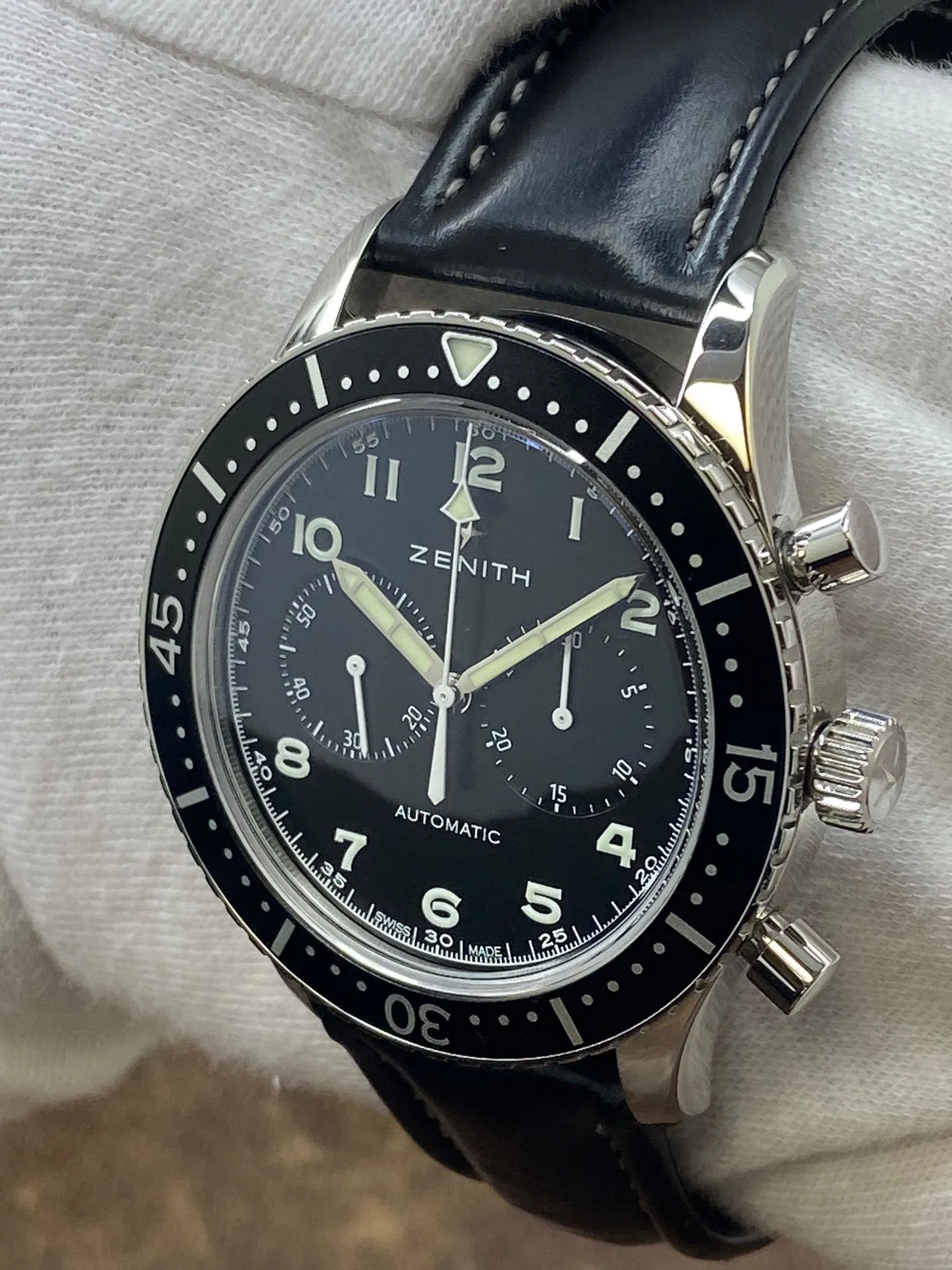 Zenith Pilot Chronometro Tipo CP-2 L.E 1000pcs 03.2240.4069  Black Dial Automatic Men's Watch