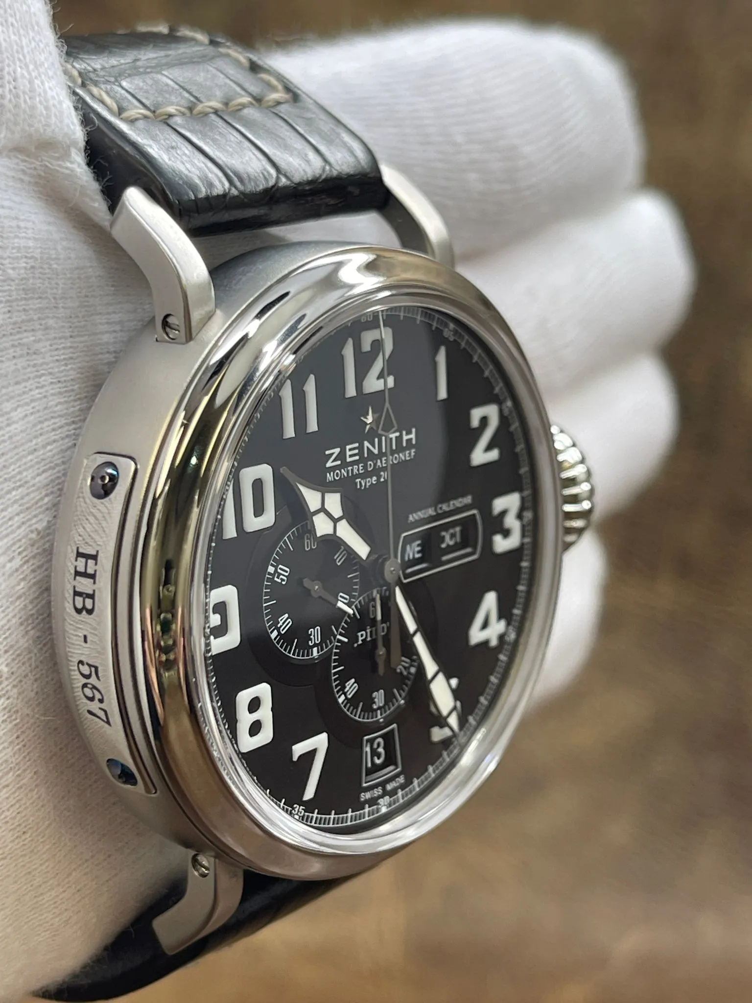 Zenith Pilot Type 20 Annual Calendar 03.2430.4054/21.C721 Black Dial Automatic Men's Watch
