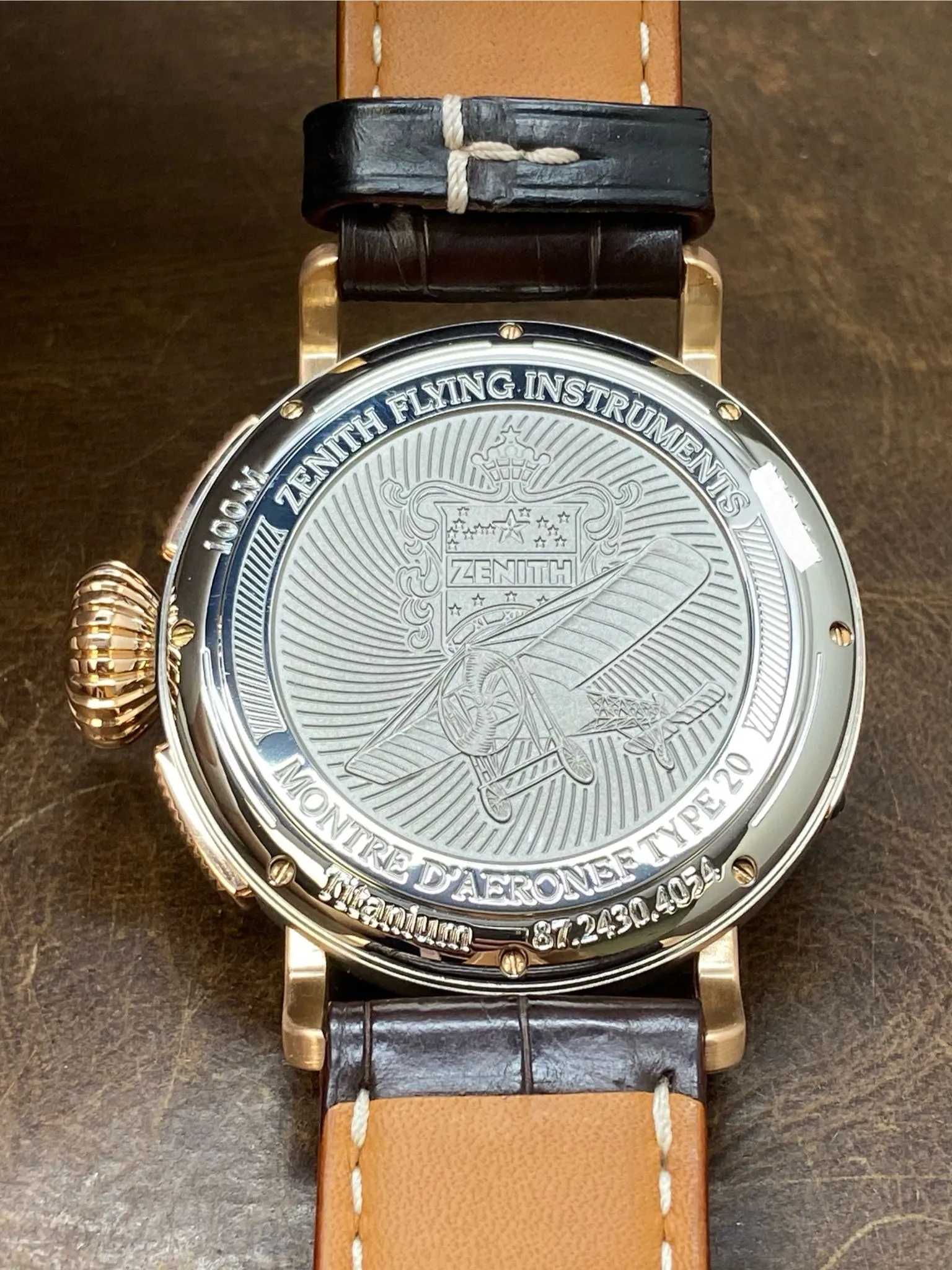 Zenith Zenith Pilot Type 20 Annual Calendar Titanium & 18K Rose Gold 87.2430.4054 Black Dial Automatic Men's Watch